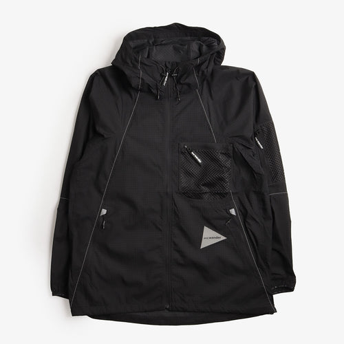 And Wander Breath Rip Hoodie, Black, Detail Shot 1