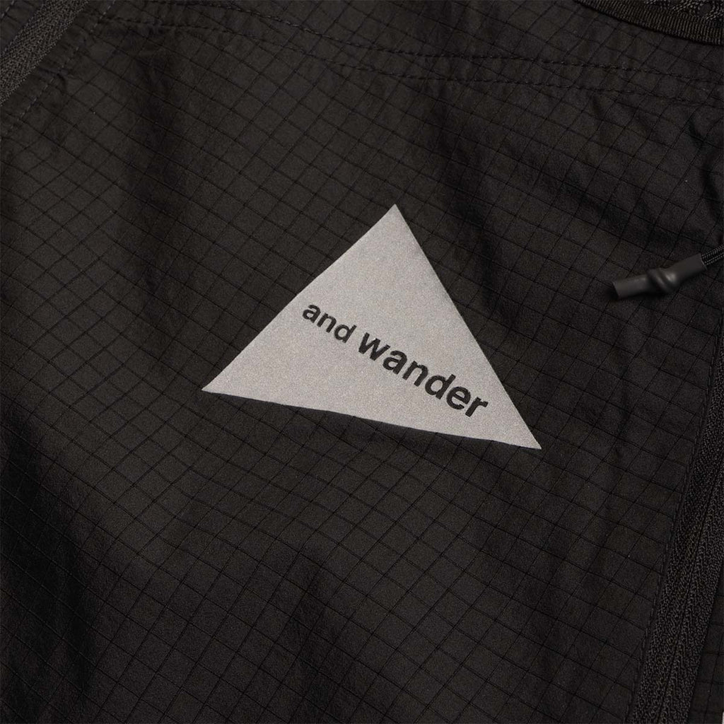 And Wander Breath Rip Hoodie, Black, Detail Shot 2