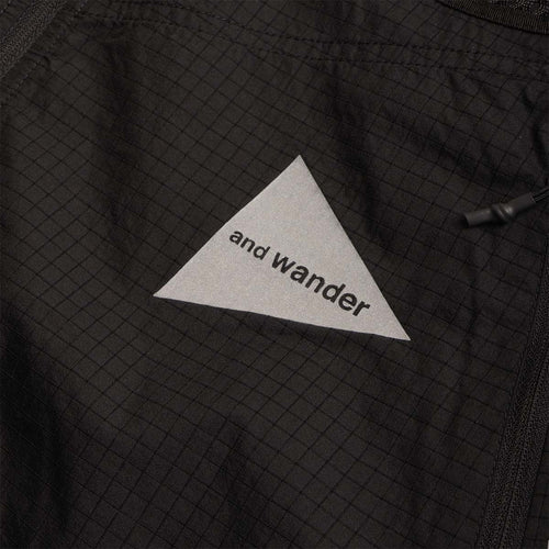 And Wander Breath Rip Hoodie, Black, Detail Shot 2