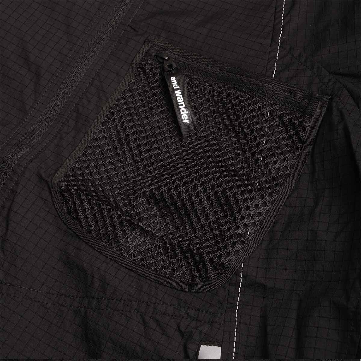 And Wander Breath Rip Hoodie, Black, Detail Shot 3