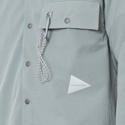 And Wander Dry Breathable Shirt, Blue Grey, Detail Shot 3