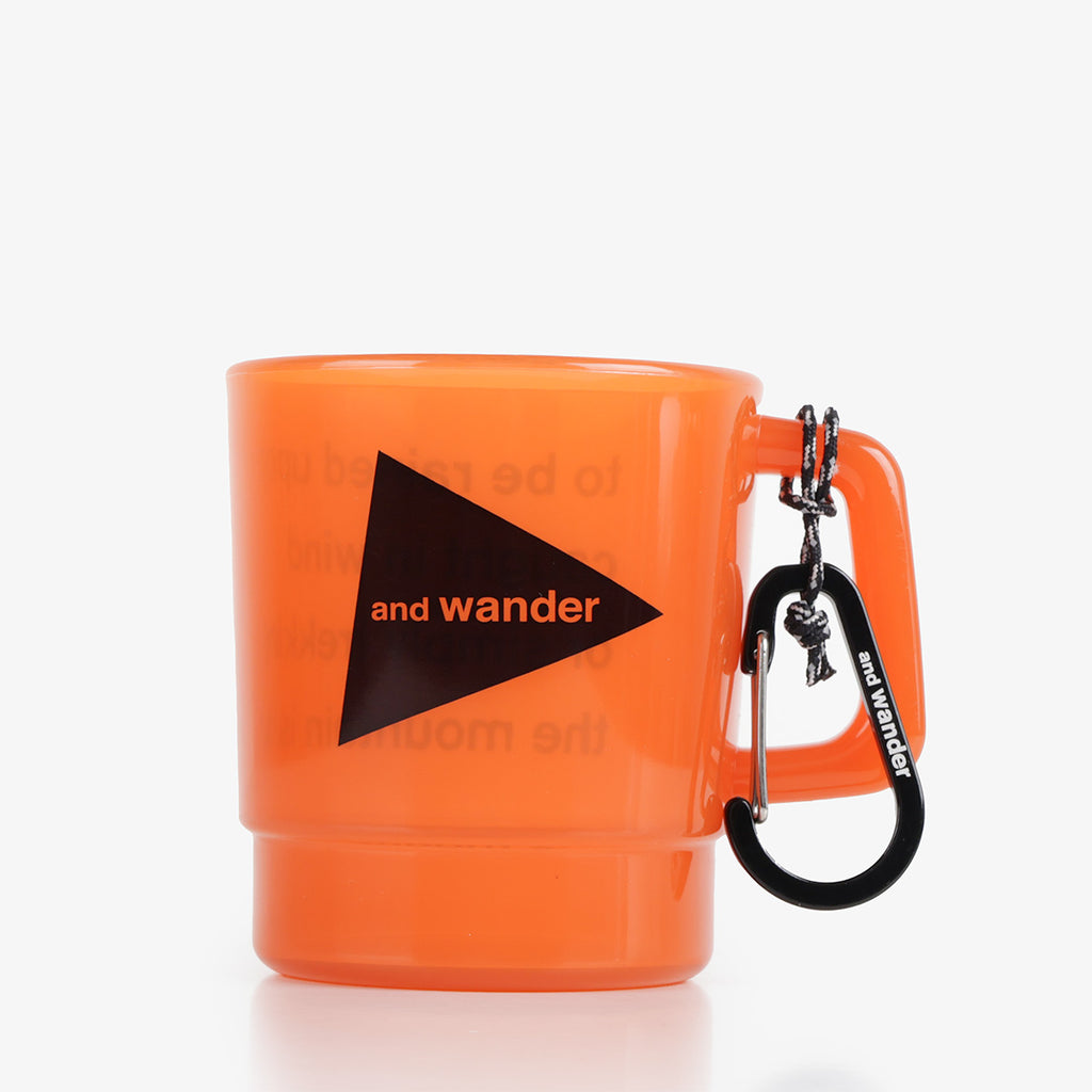 And Wander Logo PP Mug, Orange, Detail Shot 1