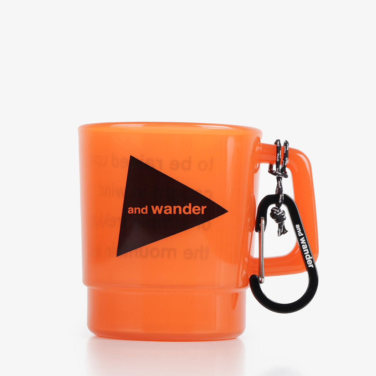 And Wander Logo PP Mug, Orange, Detail Shot 1