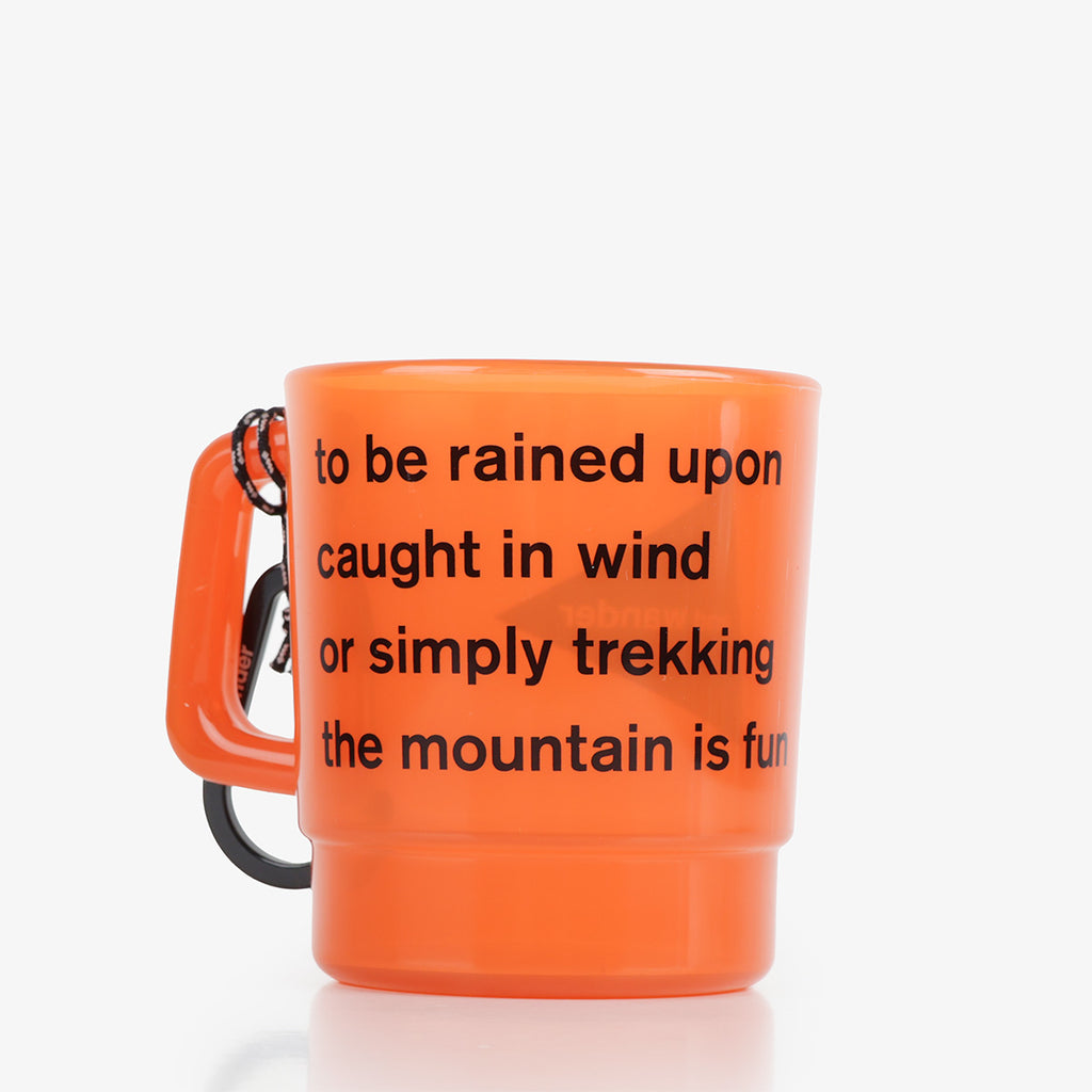 And Wander Logo PP Mug, Orange, Detail Shot 2