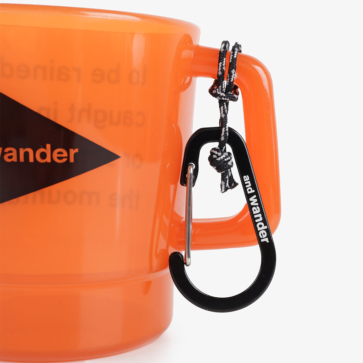 And Wander Logo PP Mug, Orange, Detail Shot 3