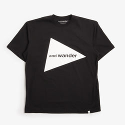 thumbnail And Wander Logo T-Shirt, Black, Detail Shot 1