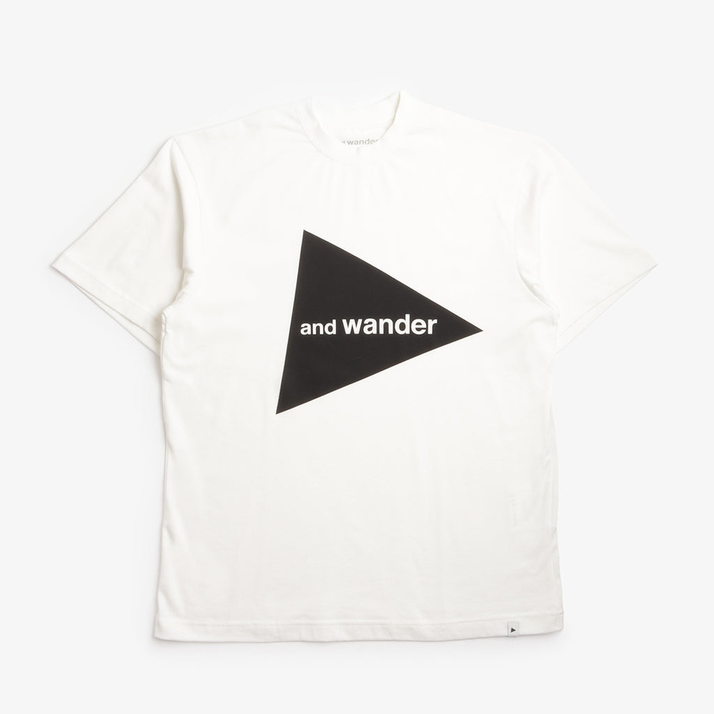 And Wander Logo T-Shirt, White, Detail Shot 1