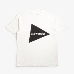 thumbnail And Wander Logo T-Shirt, White, Detail Shot 1