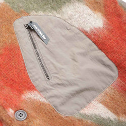 thumbnail And Wander Shaggy Knit Mix Colour Cardigan, Brown Mix, Detail Shot 3