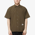 And Wander UV Cut Stretch Shirt, Khaki, Detail Shot 1