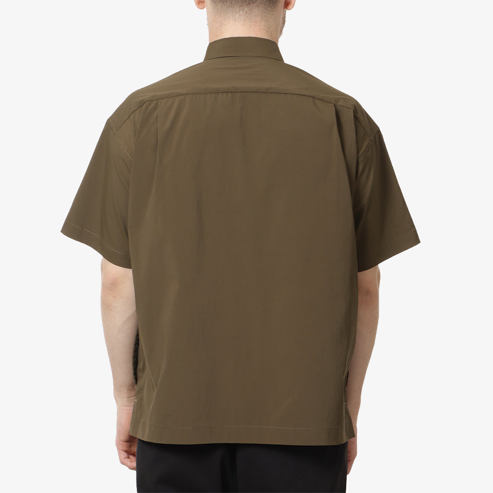 And Wander UV Cut Stretch Shirt, Khaki, Detail Shot 4