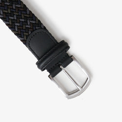 thumbnail Anderson's Classic Multi Colour Elastic Woven Belt, Black, Detail Shot 2