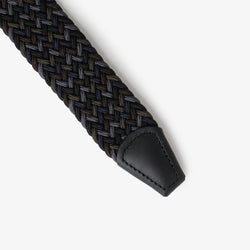 thumbnail Anderson's Classic Multi Colour Elastic Woven Belt, Black, Detail Shot 3