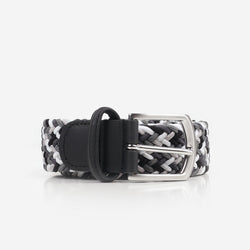 thumbnail Anderson's Classic Multi Colour Elastic Woven Belt, Black Grey, Detail Shot 1