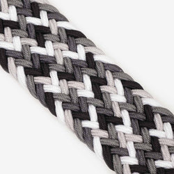 thumbnail Anderson's Classic Multi Colour Elastic Woven Belt, Black Grey, Detail Shot 5