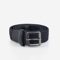 Anderson's Narrow Elastic Woven Belt, Navy, Detail Shot 1