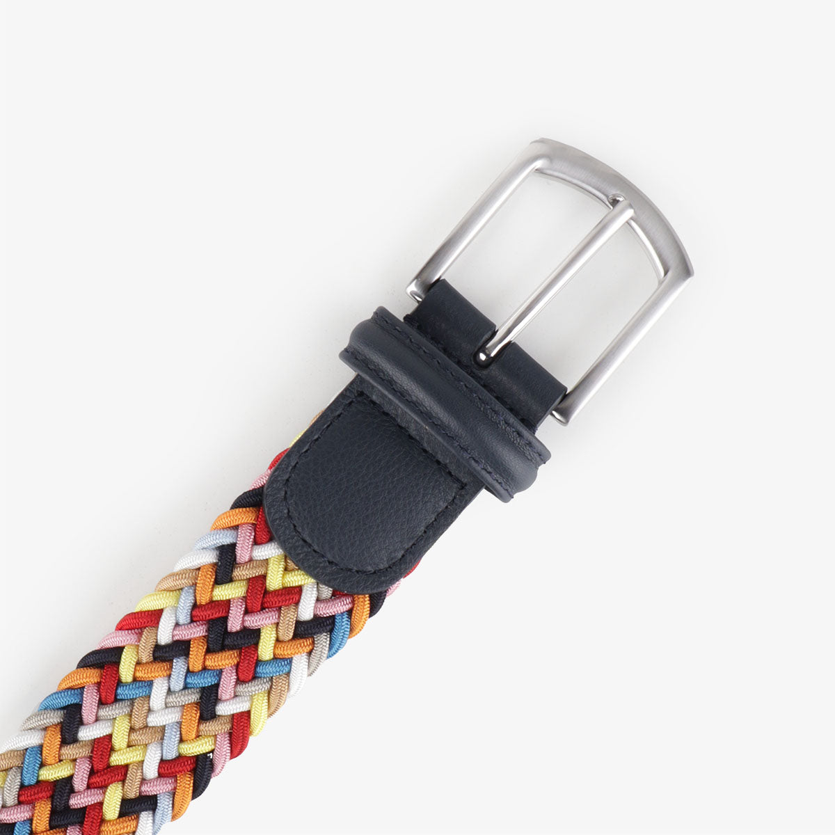 Anderson's Classic Woven Belt, Black Multi, Detail Shot 2