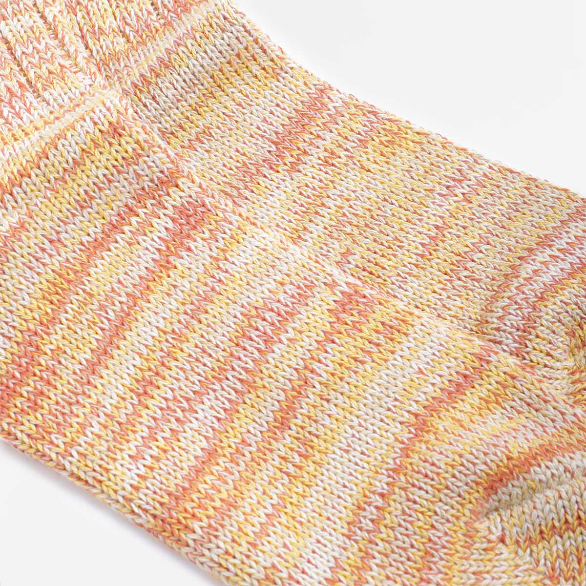 Anonymous Ism 5 Colour Mix Crew Socks, Yellow, Detail Shot 3