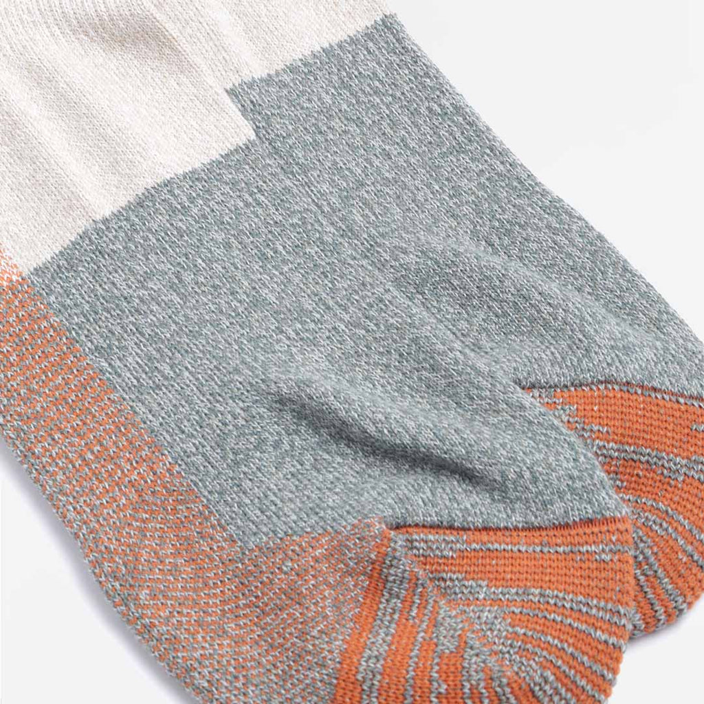 Anonymous Ism MOC Pile Ankle Socks, Orange, Detail Shot 3