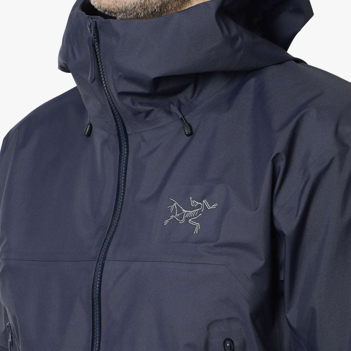 Arc'teryx Beta SL Jacket, Black Sapphire, Detail Shot 2