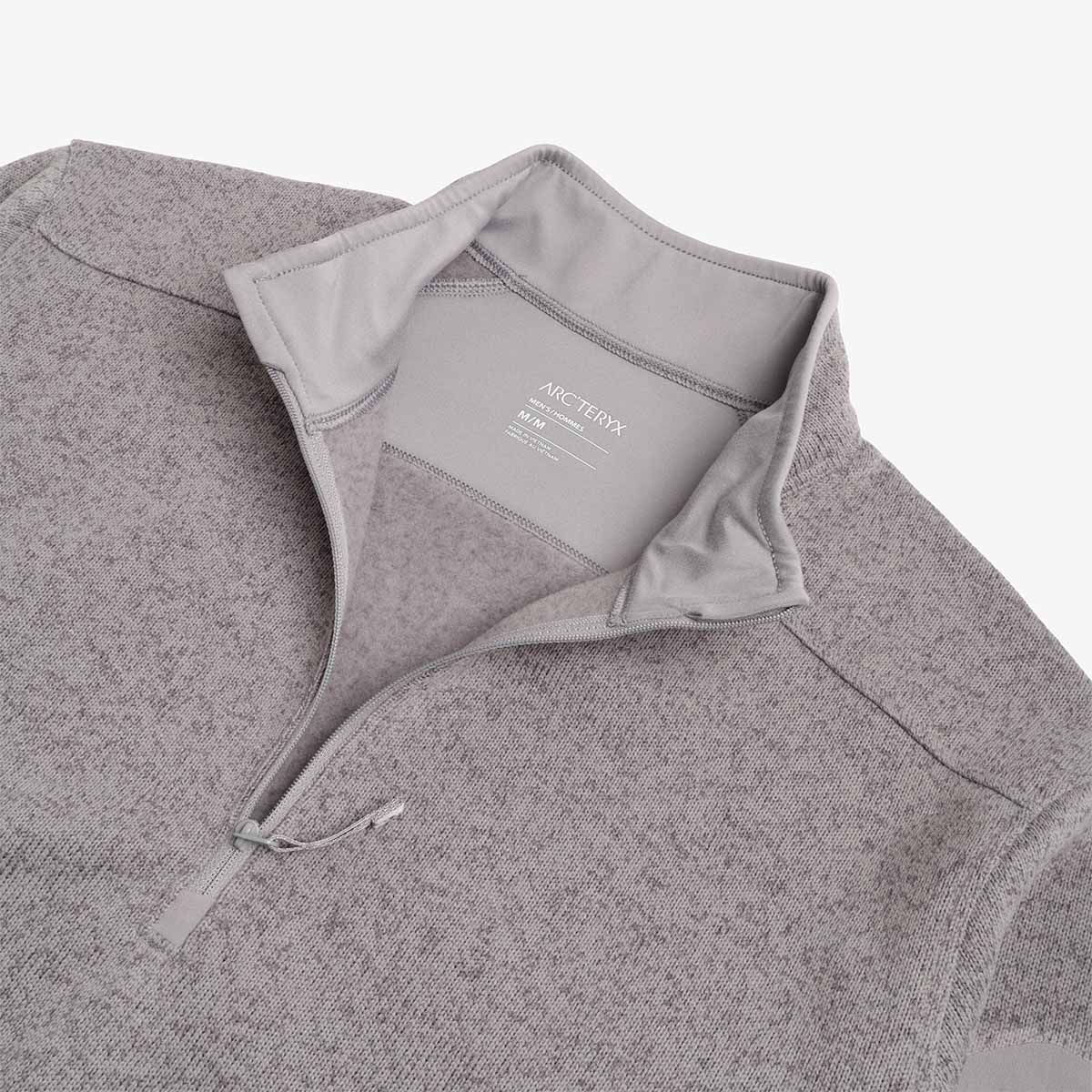 Arc'teryx Covert 1 2 Zip Fleece, Cloud Heather Void, Detail Shot 3