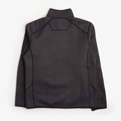 Arc'teryx Covert 1/2 Zip Fleece in Black Heather, back view