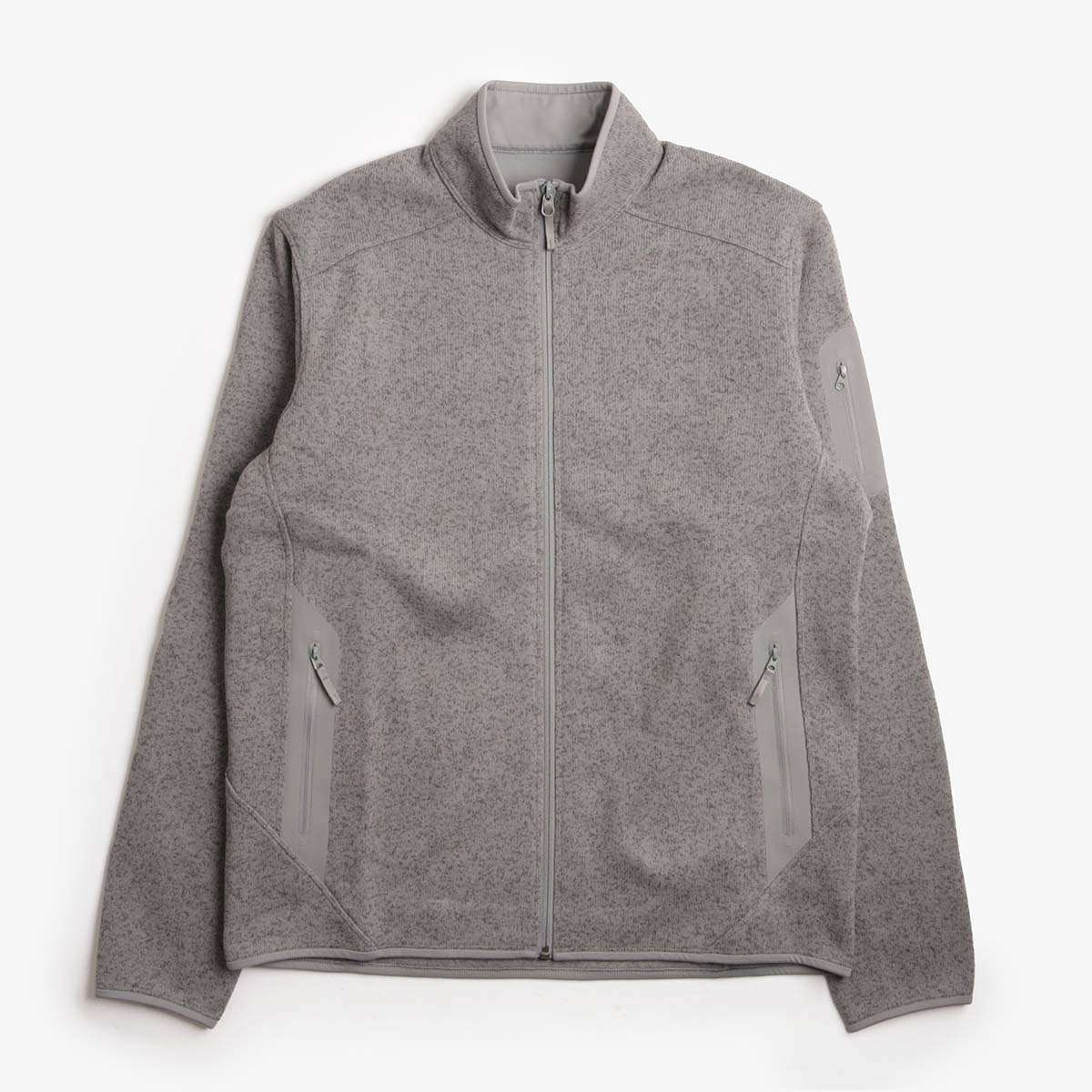 Arc'teryx Covert Cardigan, Cloud Heather Void, Detail Shot 1