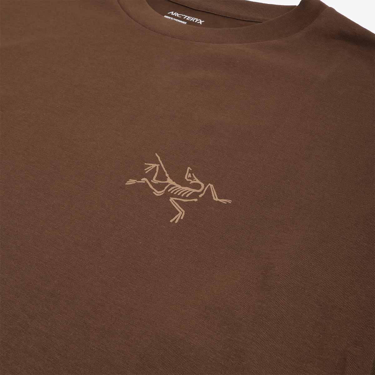 Arc'teryx Kragg SL Cotton Long Sleeve T-Shirt, Carob, Detail Shot 3