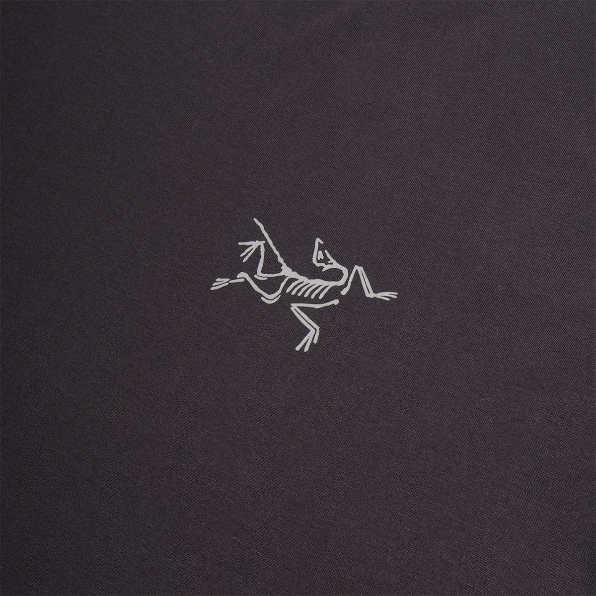 Arc'teryx Kragg SL Cotton Short Sleeve T-Shirt, Black, Detail Shot 2