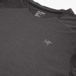 thumbnail Arc'teryx Cormac Crew Long Sleeve T-Shirt, Black Heather, Detail Shot 2