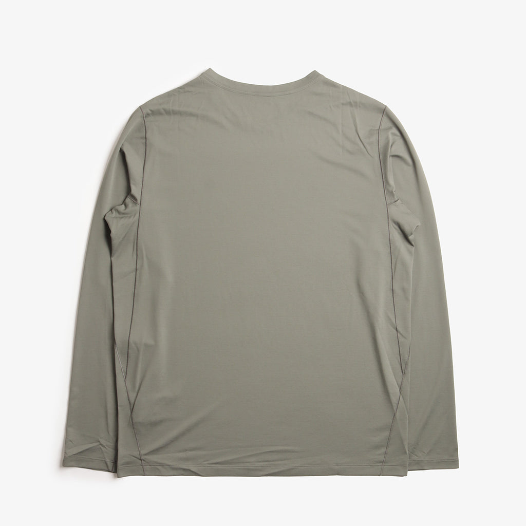 Arc'teryx Cormac Crew Long Sleeve T-Shirt, Forage Heather, Detail Shot 3