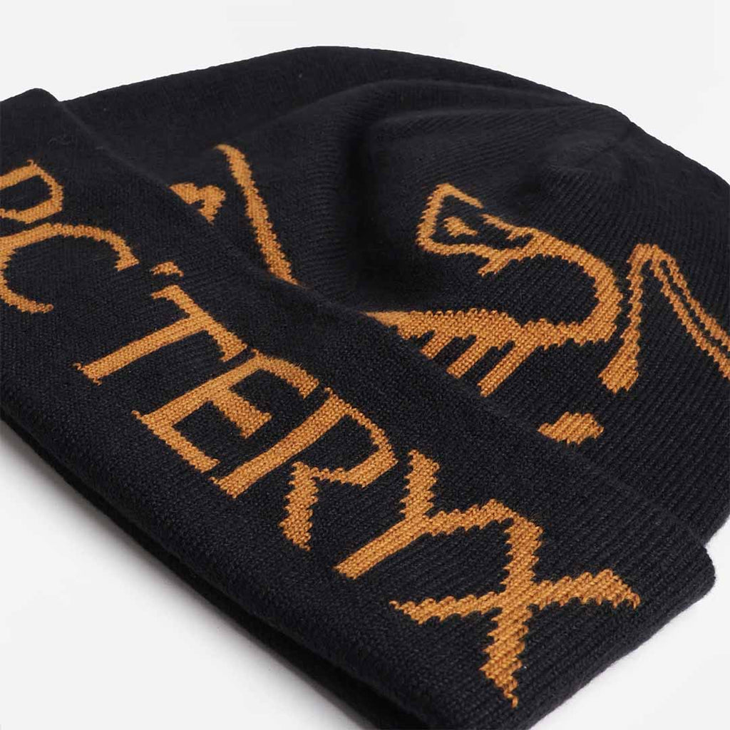 Arc'teryx Bird Word Toque, 24K Black, Detail Shot 2