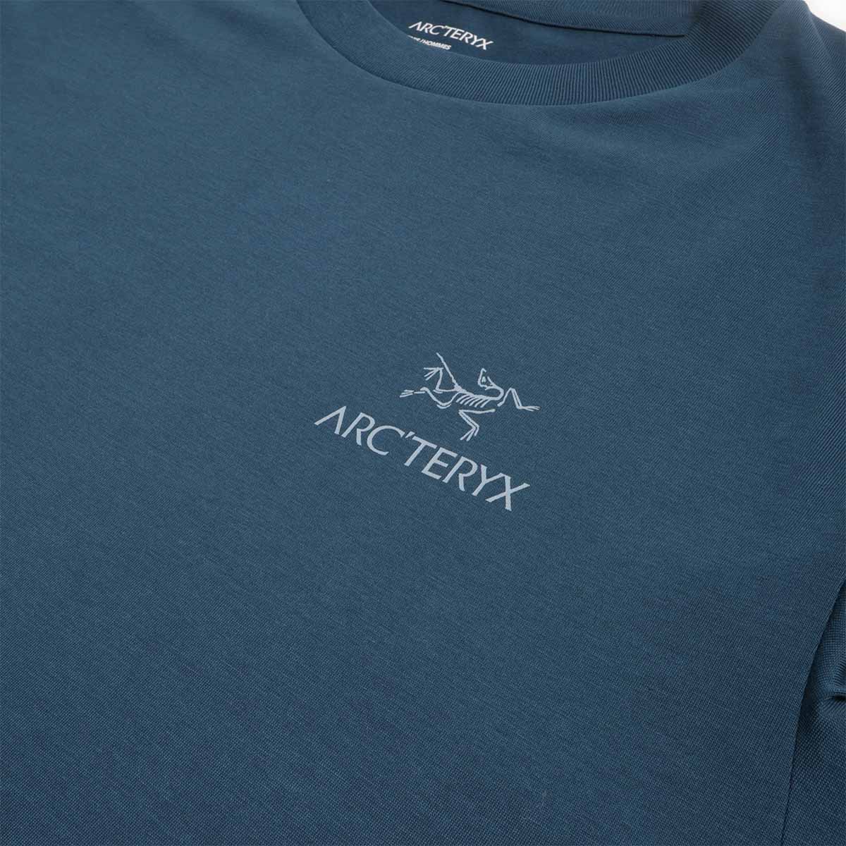 Arc'teryx Kragg SL Cotton Bird Word T-Shirt, Nightscape, Detail Shot 3