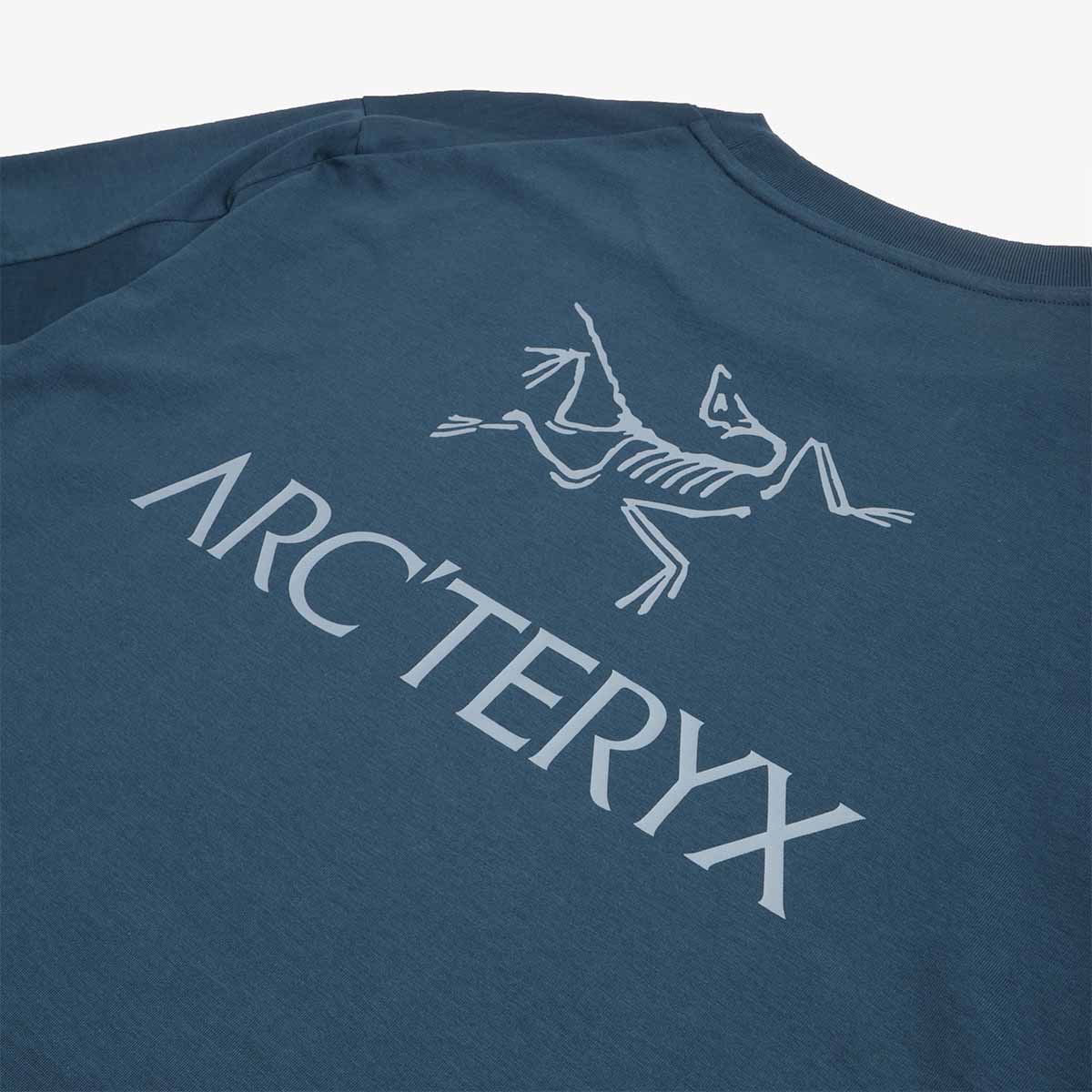 Arc'teryx Kragg SL Cotton Bird Word T-Shirt, Nightscape, Detail Shot 4