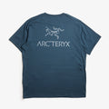 Arc'teryx Kragg SL Cotton Bird Word T-Shirt, Nightscape, Detail Shot 1