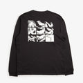 Arc'teryx Kragg SL Cotton Bird Tile Long Sleeve T-Shirt, Black Arctic Silk, Detail Shot 1