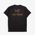 Arc'teryx Kragg SL Cotton Bird Word T-Shirt, 24K Black, Detail Shot 3