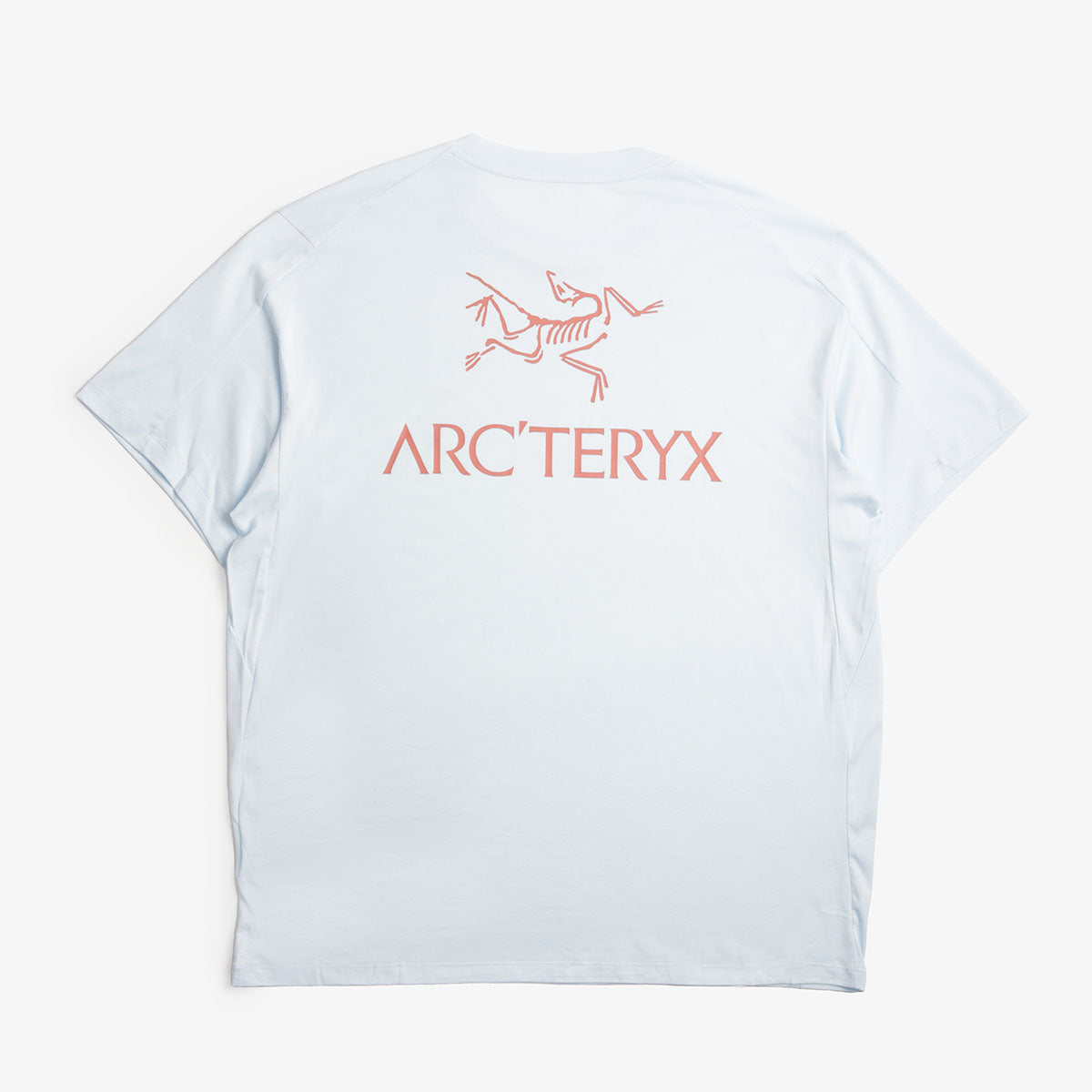 Arc'teryx Kragg SL Cotton Bird Word T-Shirt, Alpine Blue Stone Red, Detail Shot 3