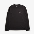 Arc'teryx Kragg SL Cotton Long Sleeve T-Shirt, Black, Detail Shot 1