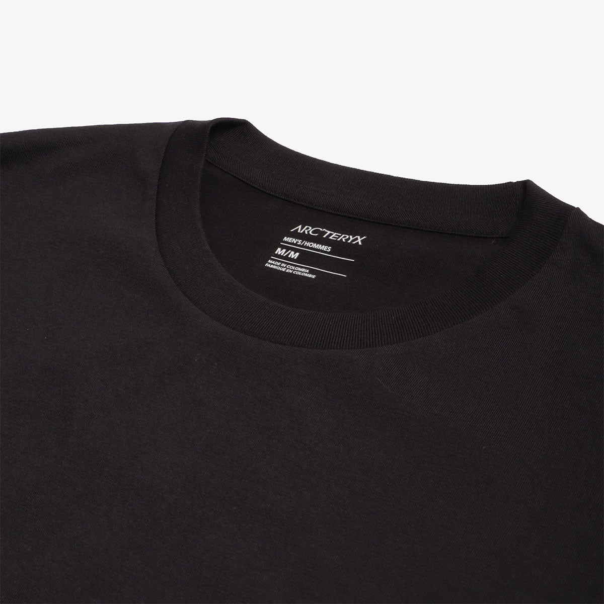 Arc'teryx Kragg SL Cotton Long Sleeve T-Shirt, Black, Detail Shot 2