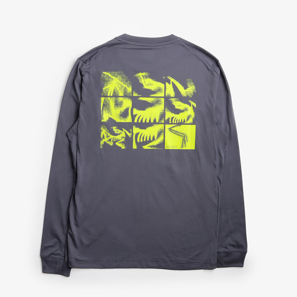 Arc'teryx Kragg SL Cotton Long Sleeve T-Shirt, DK Stratus Euphoria, Detail Shot 2