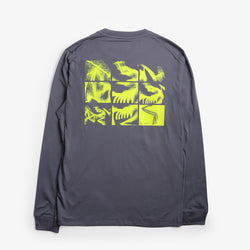 thumbnail Arc'teryx Kragg SL Cotton Long Sleeve T-Shirt, DK Stratus Euphoria, Detail Shot 2