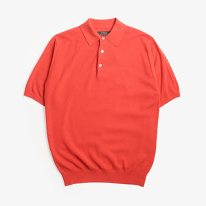 Beams Plus Pique Polo Shirt - Red