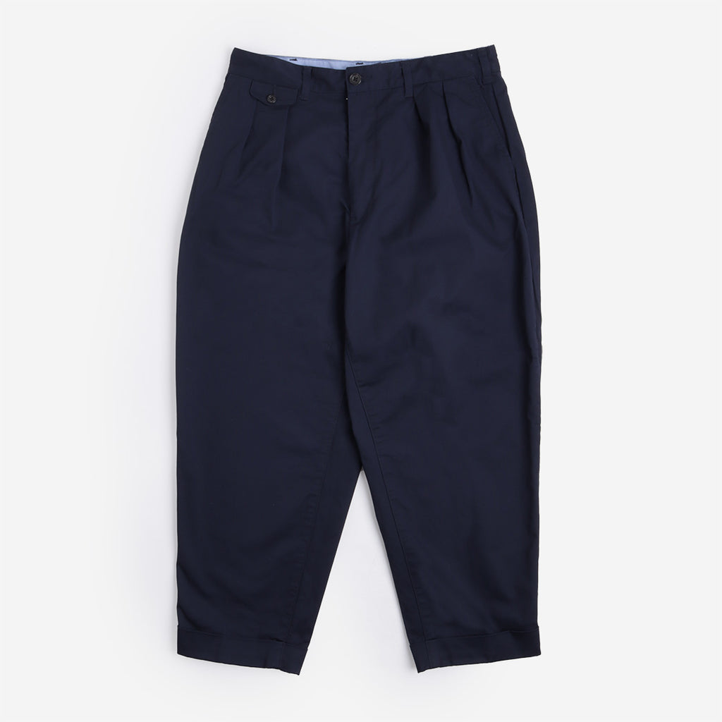 Beams Plus 2 Pleats Twill Pant, Navy, Detail Shot 5