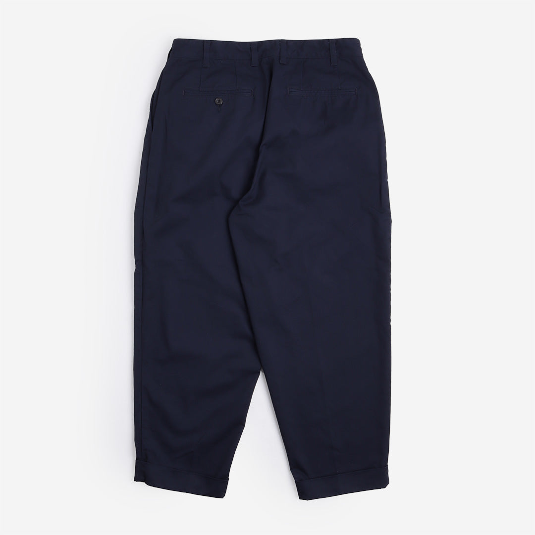 Beams Plus 2 Pleats Twill Pant, Navy, Detail Shot 8