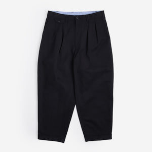Beams Plus 2 Pleats Twill Pant - Black