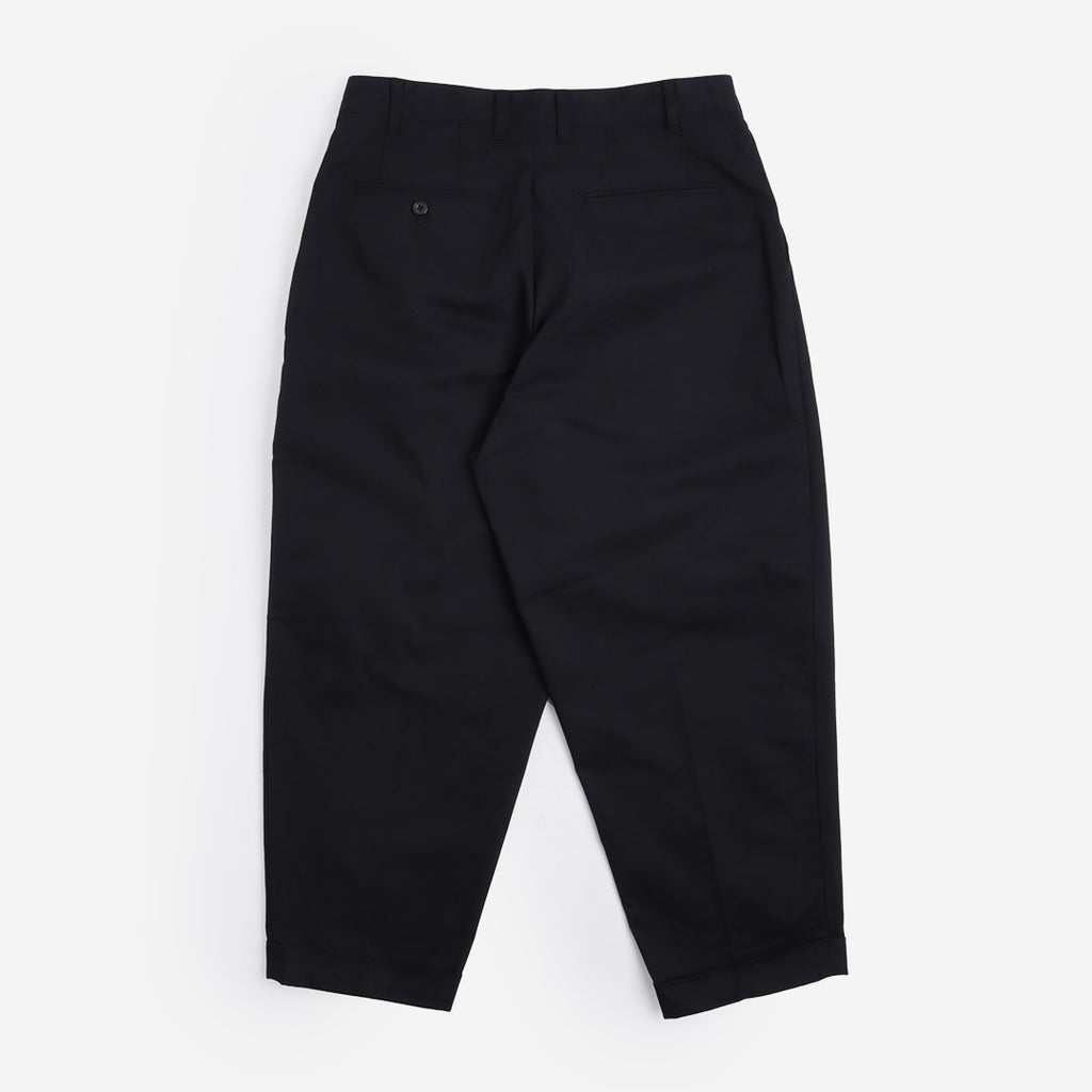 Beams Plus 2 Pleats Twill Pant, Black, Detail Shot 8