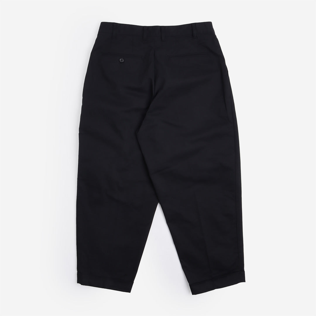 Beams Plus 2 Pleats Twill Pant, Black, Detail Shot 8