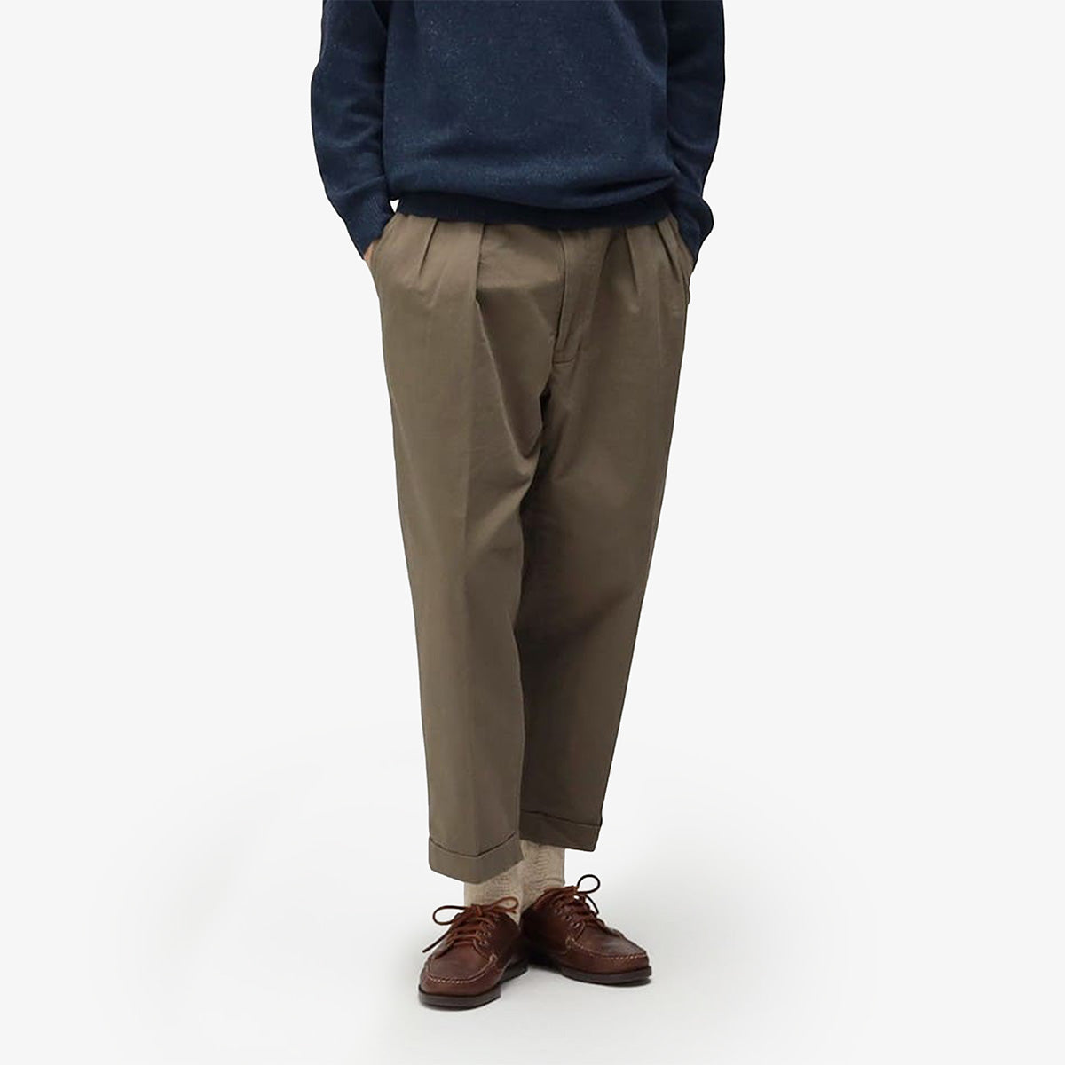 Beams Plus 2 Pleats PE Twill Pant - Green – Urban Industry