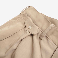 thumbnail Beams Plus 2 Pleats PE Twill Pant, Sand, Detail Shot 3